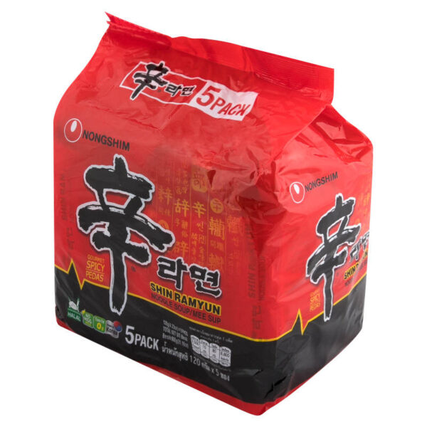 นงชิมบะหมี่รสเผ็ด 120กรัม แพค 5 - Image 2