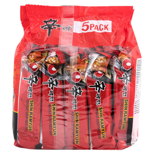 นงชิมบะหมี่รสเผ็ด 120กรัม แพค 5 - Image 3
