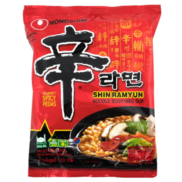 นงชิมบะหมี่รสเผ็ด 120กรัม แพค 5 - Image 4