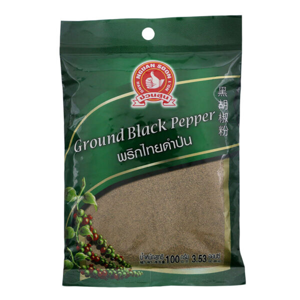 ตรามือพริกไทยดำป่น 100กรัม